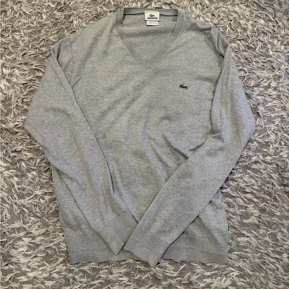 Lacoste cashmere v neck sweater